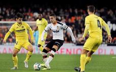La contra del Valencia pudo con el dominio del Villarreal