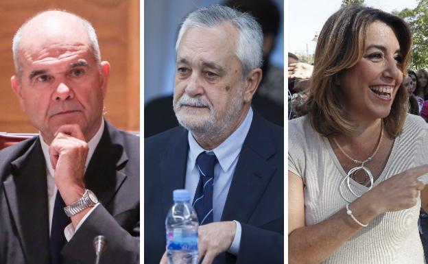 El letrado del Parlamento informa en contra de la reprobación de Chaves, Griñán y Susana Díaz