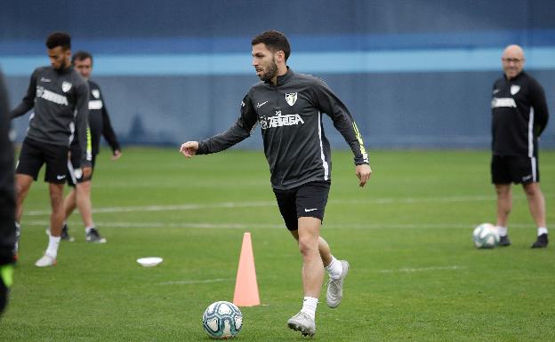 Dani Pacheco ya se entrena y podría ser novedad ante el Lugo