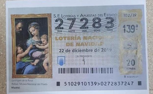 Si intentan venderte el número 27283 de la Lotería de Navidad avisa a la Guardia Civil