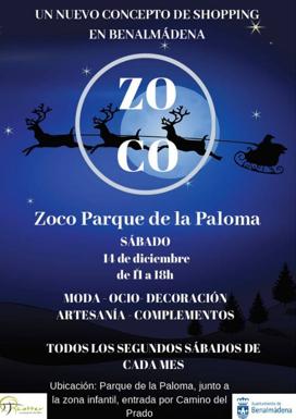 El Parque de la Paloma de Benalmádena será escenario del zoco navideño el próximo 28 de diciembre