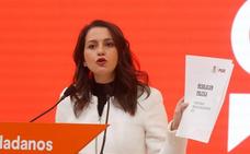 Arrimadas llamará a los barones del PSOE para «frenar» a Sánchez