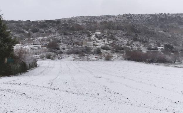 La nieve cubre las zonas más altas de la Axarquía