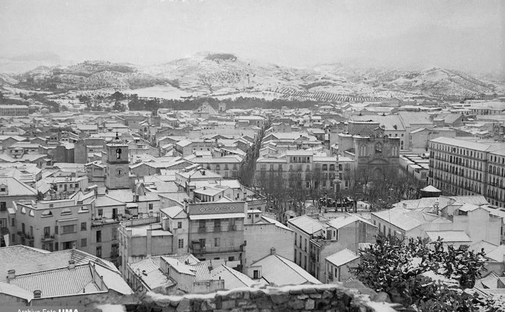 La nevada en Málaga de 1954