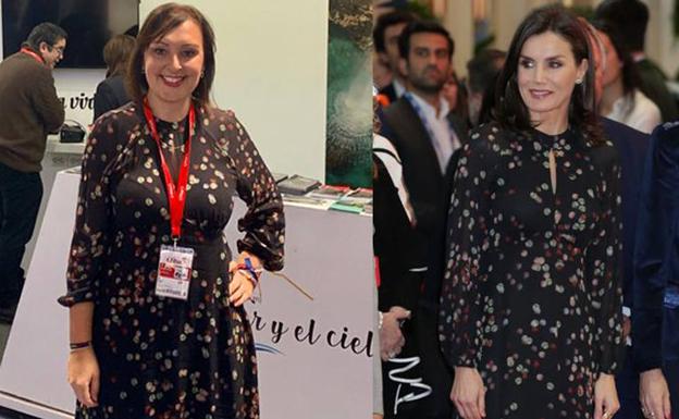 La coincidencia del vestido de la reina Letizia con el de una edil de Nerja en Fitur