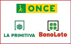 ONCE, Bonoloto y La Primitiva | Resultados de todos los sorteos del lunes, 03 de octubre de 2022