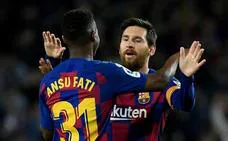 Ansu Fati se hace un sitio al lado de Messi