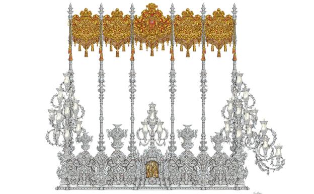 La Cofradía de los Gitanos aprueba el diseño de un nuevo trono para la Virgen de la O