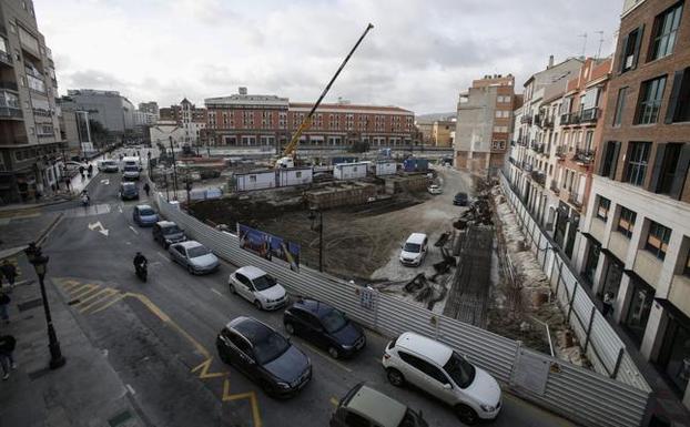 Tres obras del Centro de Málaga complican los recorridos de la próxima Semana Santa