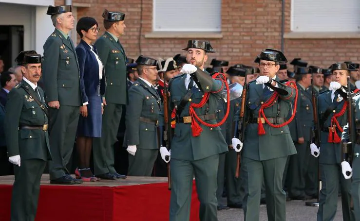 Toma de posesión del nuevo coronel jefe de la Comandancia de Málaga, Antonio Rodríguez-Medel