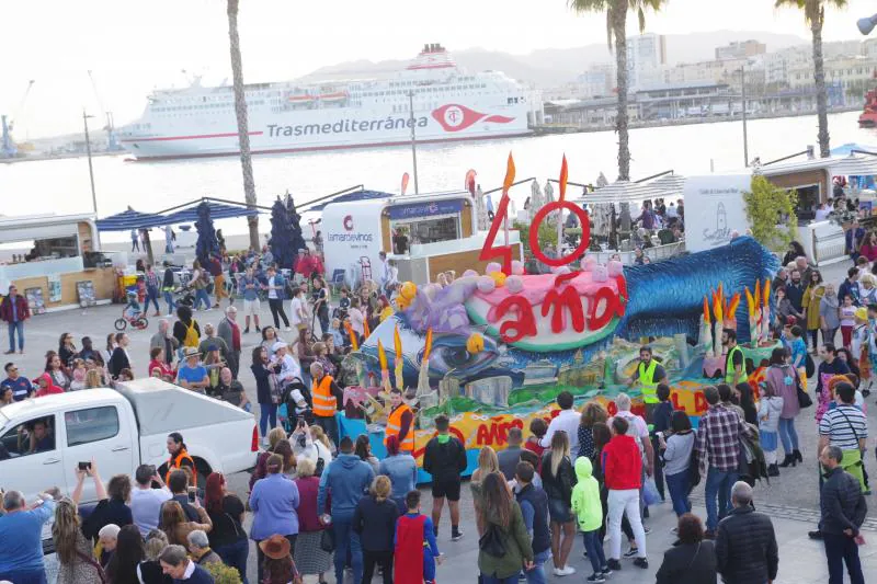 Adiós al Carnaval de Málaga en el domingo del Entierro del Boquerón