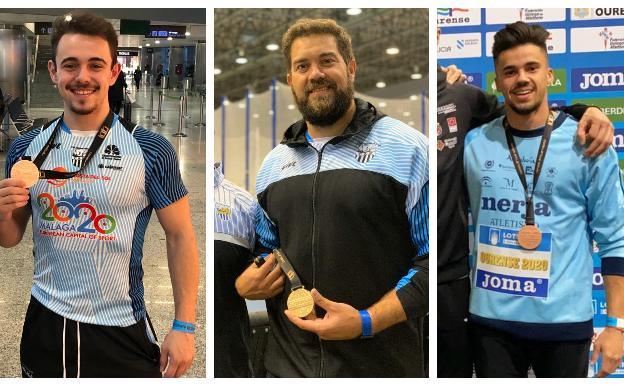 Vivas, Leyva y Troyano ponen a Málaga en el podio del Nacional absoluto