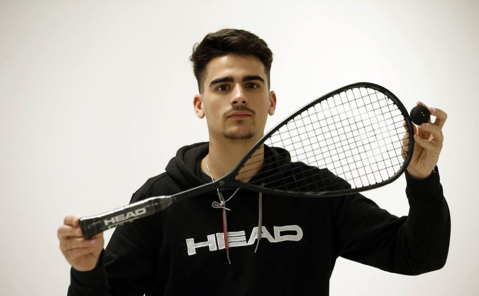 Augusto Ortigosa, una promesa en firme en el squash