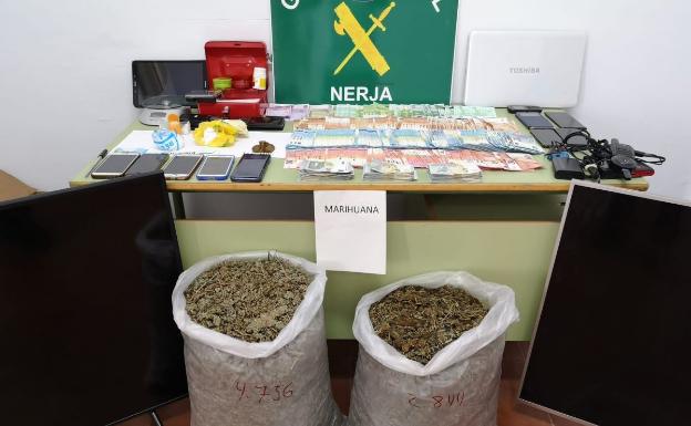 Prisión para tres detenidos de un grupo criminal que vendía droga en un restaurante de Nerja