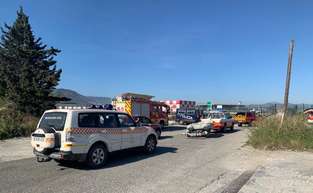 El Aeropuerto de Málaga simula un plan de emergencia por el accidente de un avión