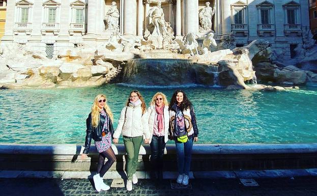 Una auxiliar de enfermería malagueña y sus tres hijas regresan 'in extremis' de Roma: turismo en una ciudad fantasma