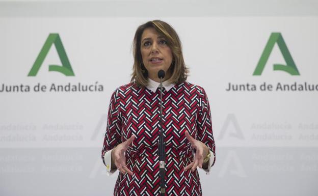 Susana Díaz pide más medios para la sanidad contra el coronavirus y ofrece la absoluta colaboración del PSOE-A