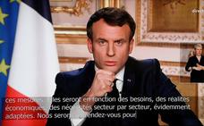 Macron ordena el confinamiento de los franceses y aplaza las elecciones