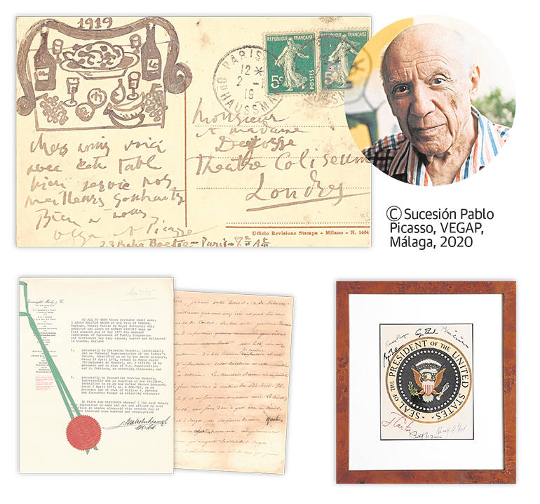 De la postal de Picasso a la herencia de Onassis, empieza la puja desde Málaga