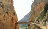 Vista del Caminito del Rey, que mañana cumple cinco años desde su recuperación./SUR