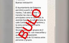 Nuevo bulo sobre el coronavirus en Estepona: no, no se podrá salir a pasear en pareja