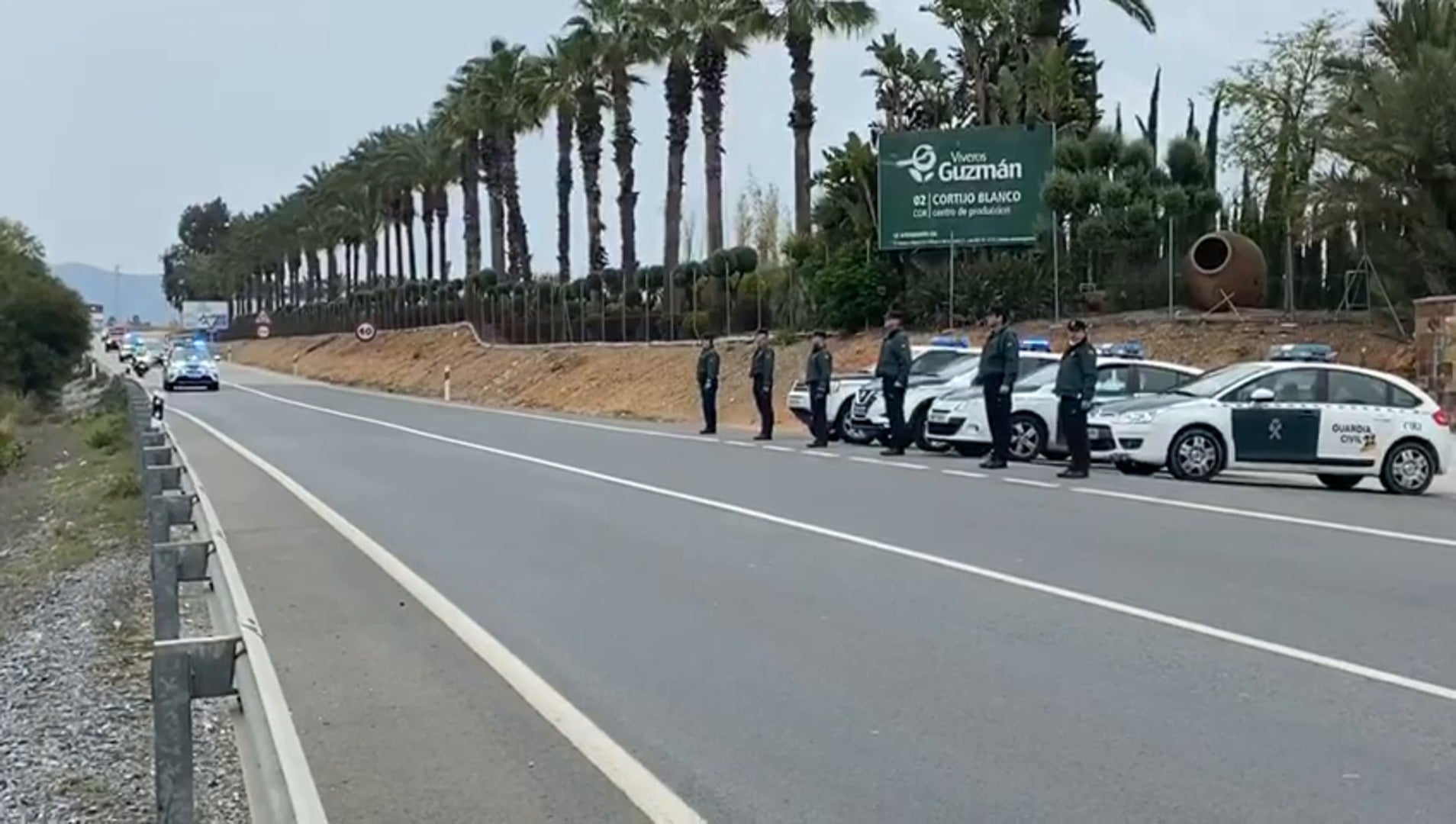 Homenaje al primer guardia civil de la provincia de Málaga muerto por coronavirus