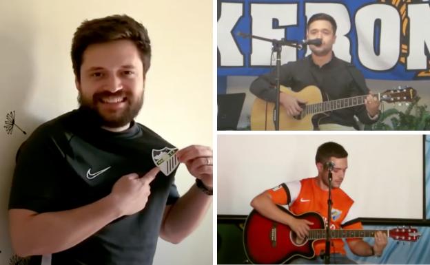 'Azul y Blanco', un nuevo himno para el Málaga: «Escucharlo en La Rosaleda sería un sueño»