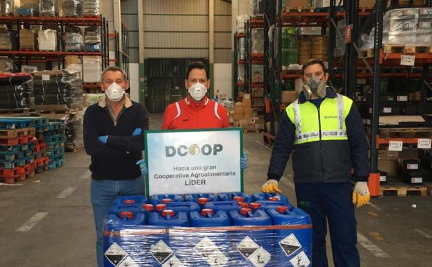 El Grupo Dcoop dona alimentos y material sanitario por valor de 100.000 euros