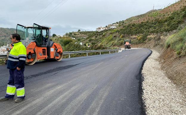 Abierta al tráfico la carretera entre El Borge y Almáchar