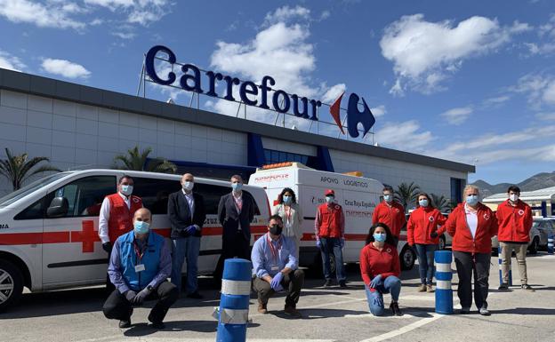 Costasol de Hipermercados-Carrefour realiza una donación a Cruz Roja para asistir a más de 2000 personas en situación de emergencia