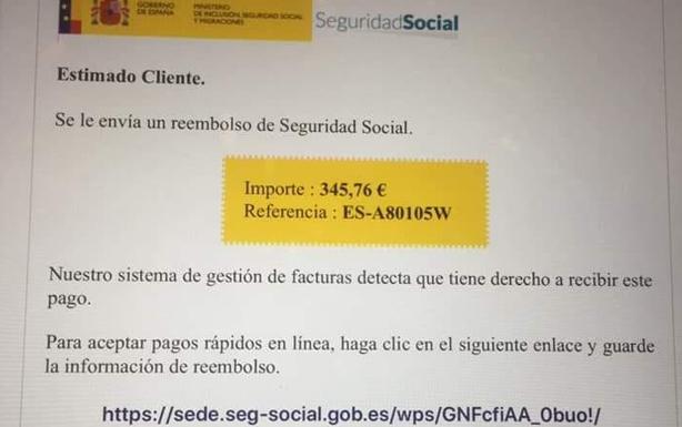 Alertan de una campaña de e-mails falsos que suplantan a la Seguridad Social