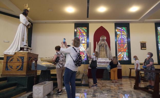 Primera visita al Cautivo y la Virgen de la Trinidad: «Esto es un consuelo para los que tenemos fe»