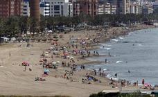 Playas de Málaga en el primer día de la fase 2