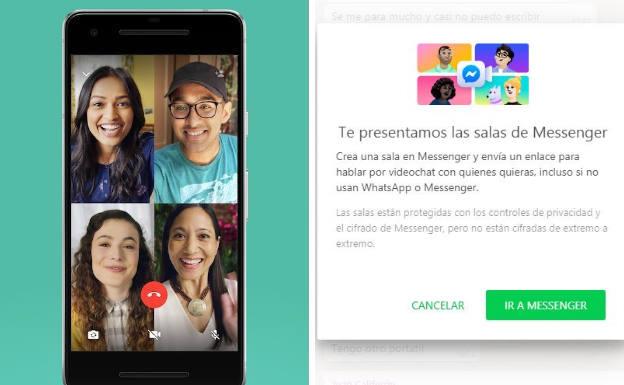 WhatsApp ya permite videollamadas con hasta 50 personas con Messenger Rooms