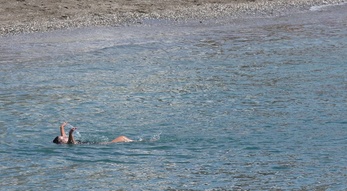 Así lucen las playas de Málaga durante el primer sábado de la fase 2