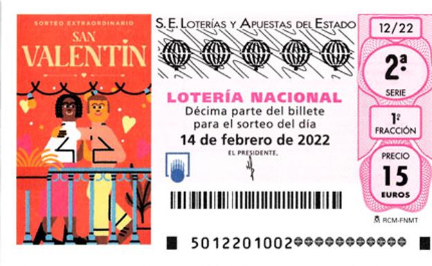 Número del Sorteo Extraordinario de «San Valentín» de este lunes, 14 de febrero de 2022