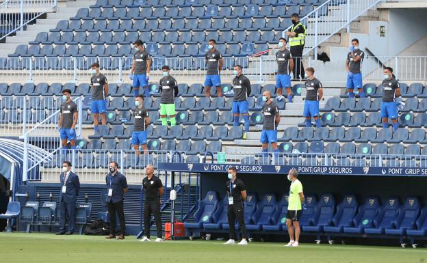 Primer partido sin público en la historia de La Rosaleda