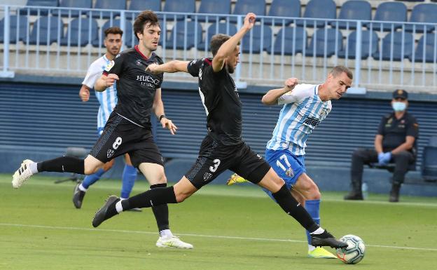 El Málaga, con dos puntos de margen sobre la zona de descenso