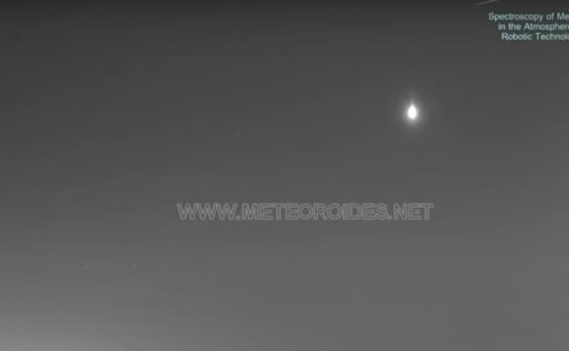 Una bola de fuego sobrevuela Andalucía a 54.000 kilómetros por hora