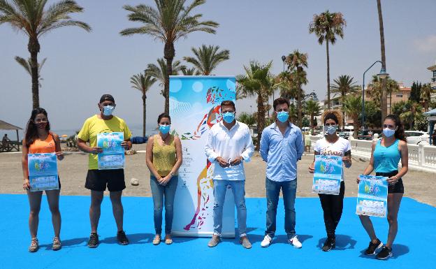Torrox organiza actividades deportivas en las playas con medidas de seguridad para evitar contagios