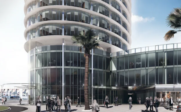 Ecisa construirá el hotel de la torre del Puerto de Málaga