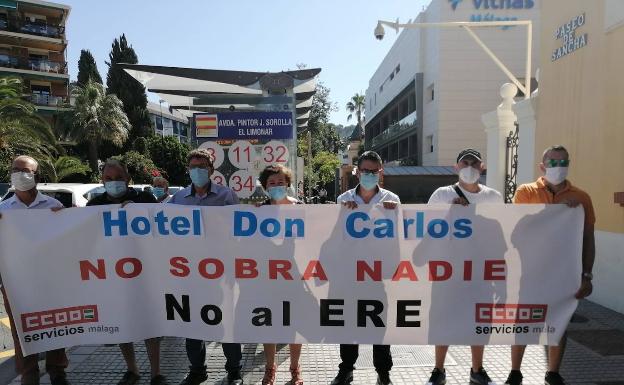 El hotel Don Carlos sigue sin retirar el ERE pero estudia la «tercera vía» planteada por UGT