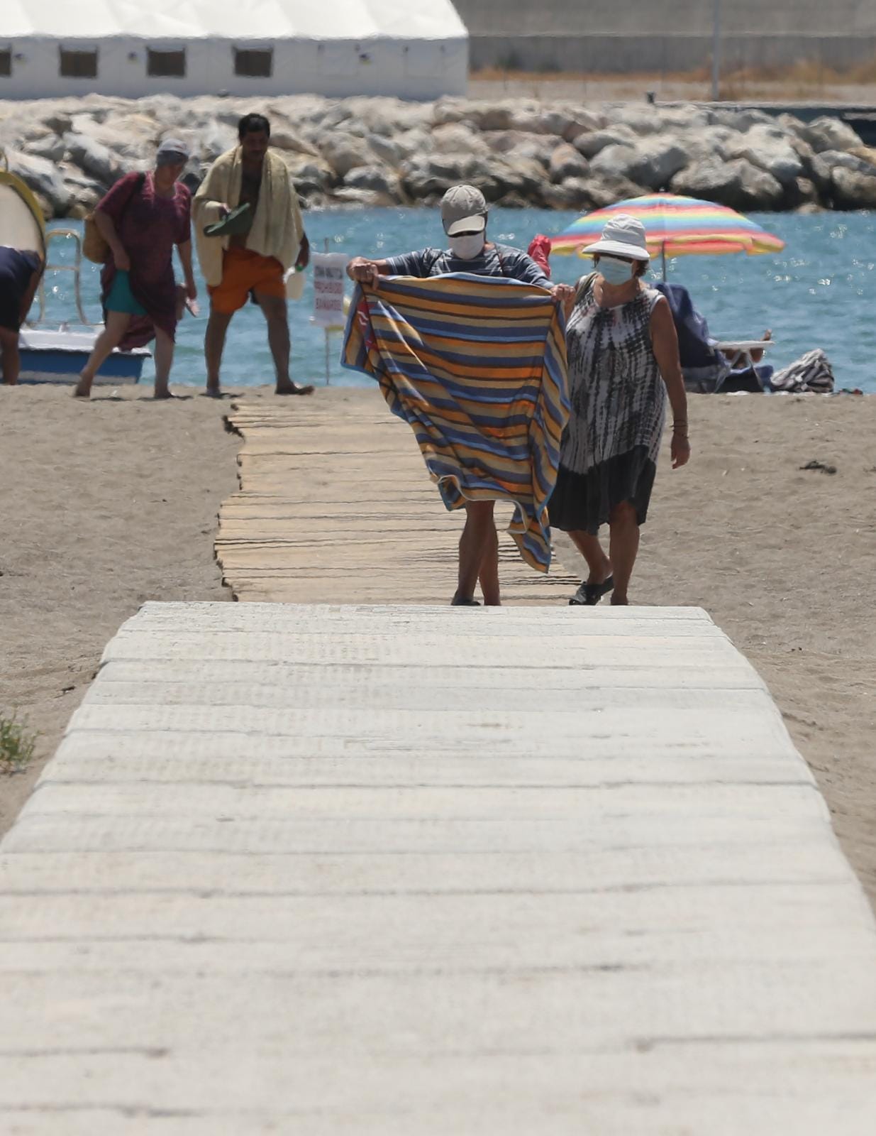 Málaga en el primer día de mascarillas obligatorias