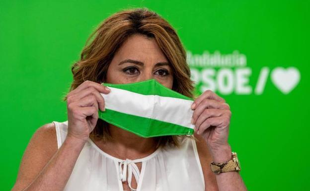 Susana Díaz considera un «escándalo» el enredo de Moreno y Marín por la remodelación «para ver cuántos altos cargos quieren colocar»