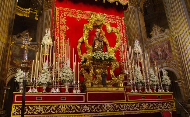 La Virgen de la Victoria será trasladada de forma privada a la Catedral de Málaga para su novena