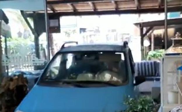 Una mujer estrella su coche contra el interior de un vivero en Mijas cuando intentaba salir sin pagar