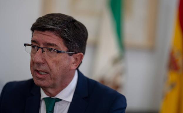 Juan Marín quiere una remodelación en la Junta para septiembre y que continúen los consejeros de Ciudadanos