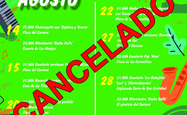 Vélez-Málaga cancela un programa de 15 conciertos en las calles tras las nuevas restricciones anunciadas por el Gobierno central