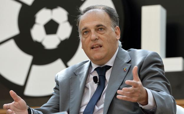 Tebas rechaza la propuesta de la RFEF de una Segunda de 24 equipos