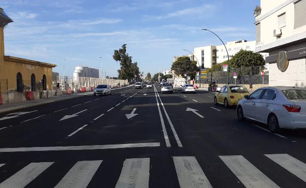 La Junta restituye el tráfico en Muelle Heredia tras los desvíos para el metro